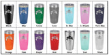 Stainless Steel 20oz Colored Tumbler<br>Dolphin Logo