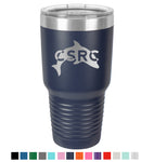 Stainless Steel 30oz Colored Tumbler<br>Dolphin Logo